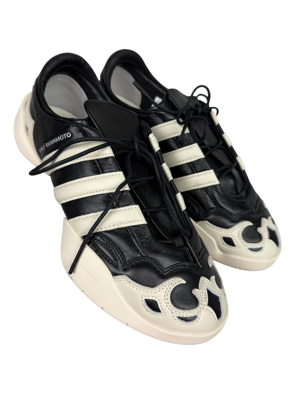 Y-3 Adidas Regu 2002 Leather Lace Sneakers